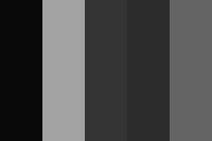 Midnight Black Colour Palette
